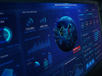 新零售大數(shù)據(jù)態(tài)勢(shì)感知大屏 驅(qū)動(dòng)零售業(yè)智能化升級(jí)的核心服務(wù)